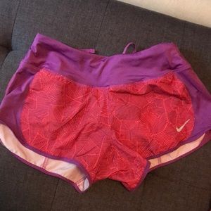 Nike running shorts.